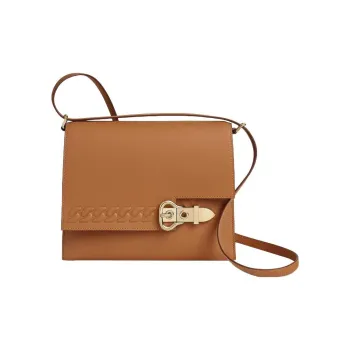 HERMES Swift Calfskin Shoulder Bag Crossbody Bag Women's 37 Gold Gold Brown