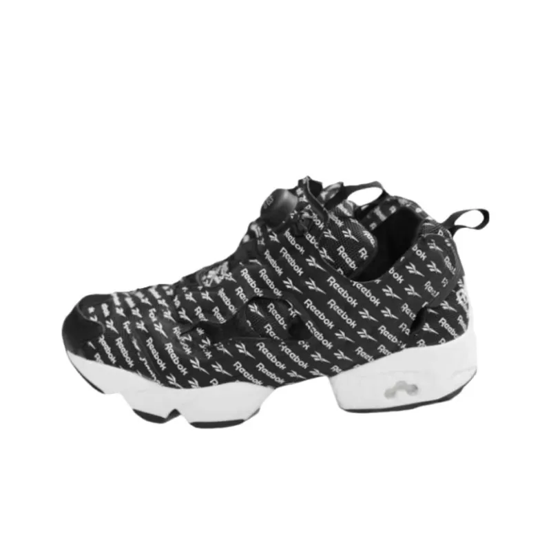 Reebok Anti Slip Wear Resistant Low Top Running Shoes Unisex Black-0