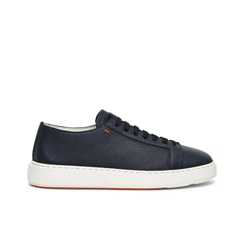 Santoni Round Toe Lace Up Sneakers-1