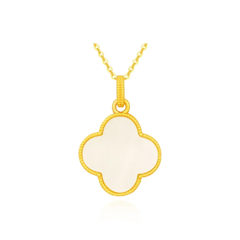JINLIUFUJIXIANG Hetian Jade Necklaces White Jade/Pale Greenish White Jade Women's-0