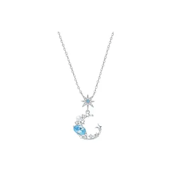 CARAT'S DIARY S925 Silver Collarbone Chain Necklace Women's