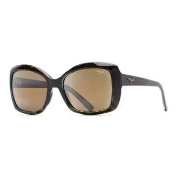 Maui Jim Acetate Square Sunglasses Unisex Tortoiseshell
