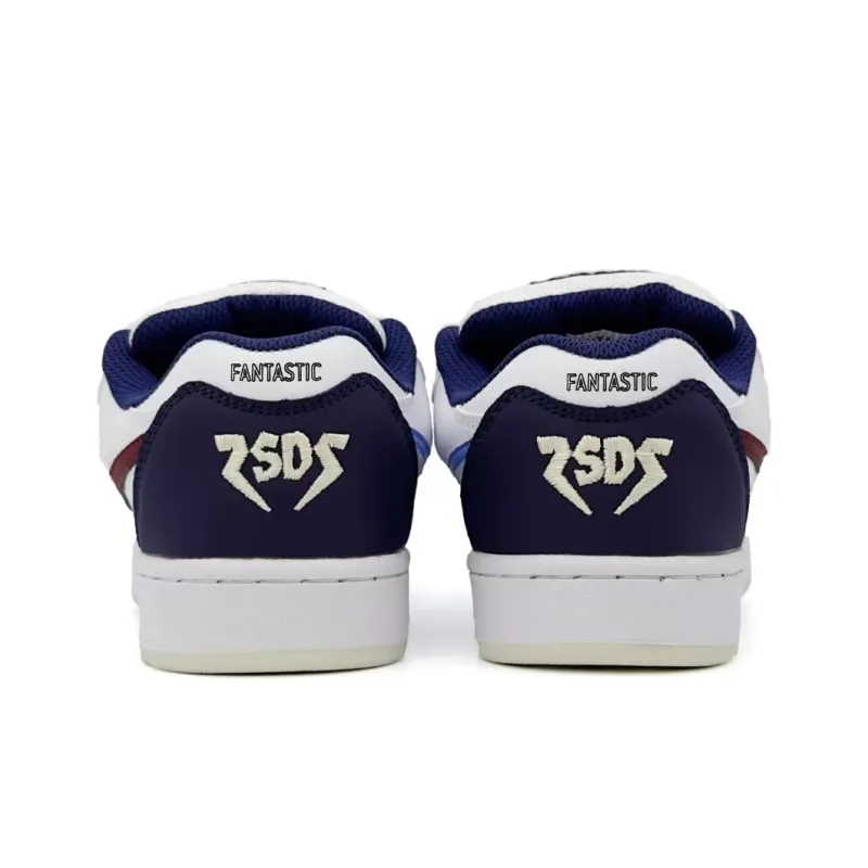 FANTASTIC XBOX Abrasion Resistant Low Top Skateboard Shoes Women's Yellow Blue-14