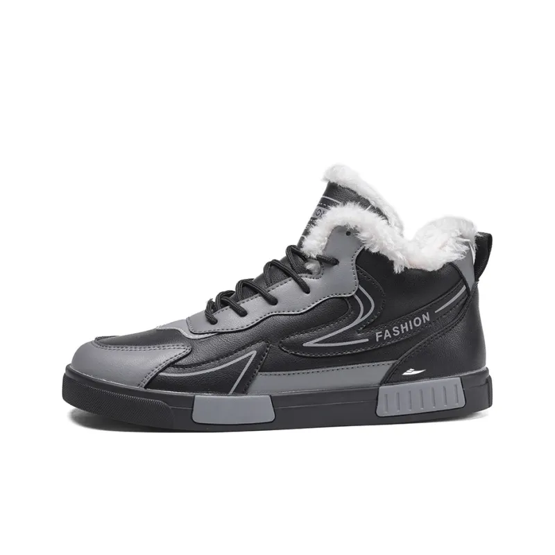 Kuding Slip-Resistant Warm Skateboard Shoes Men's-5