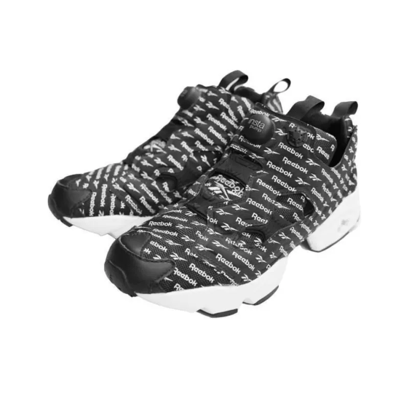 Reebok Anti Slip Wear Resistant Low Top Running Shoes Unisex Black-1
