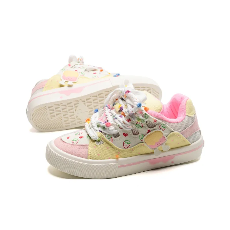 KAAVER OTTO Lightweight And Breathable Low-Top Versatile Girlish Heart Cute Skateboard Shoes Women's-30