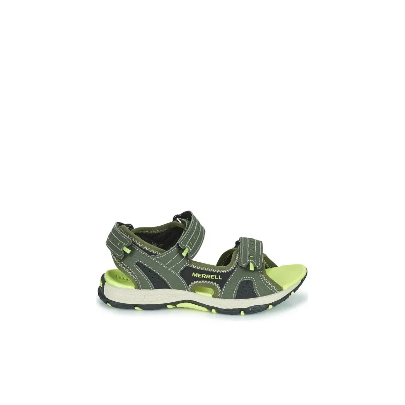MERRELL Anti Slip Wear Resistant Low Top Children's Sandals Yellow Green Teenagers-1