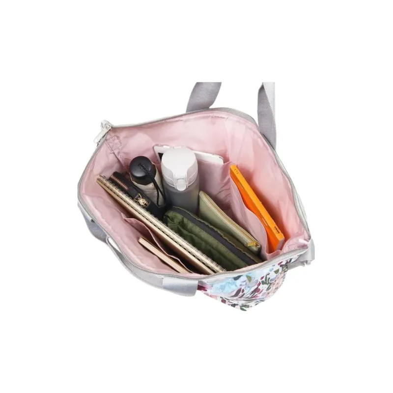 LeSportsac Nylon Tote Bag Shopping Bag Shoulder Bag Crossbody Bag Handbag Women's Gray-5
