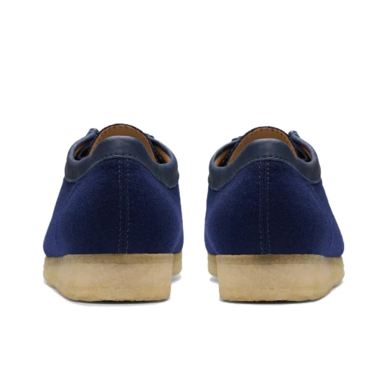 Clarks Wallabee Casual Shoes Men's Marine Blue-4