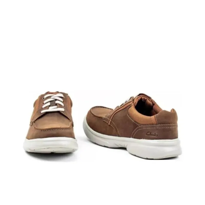 Clarks Bradley Vibe Low-Top Casual Shoes Men's Tan-3