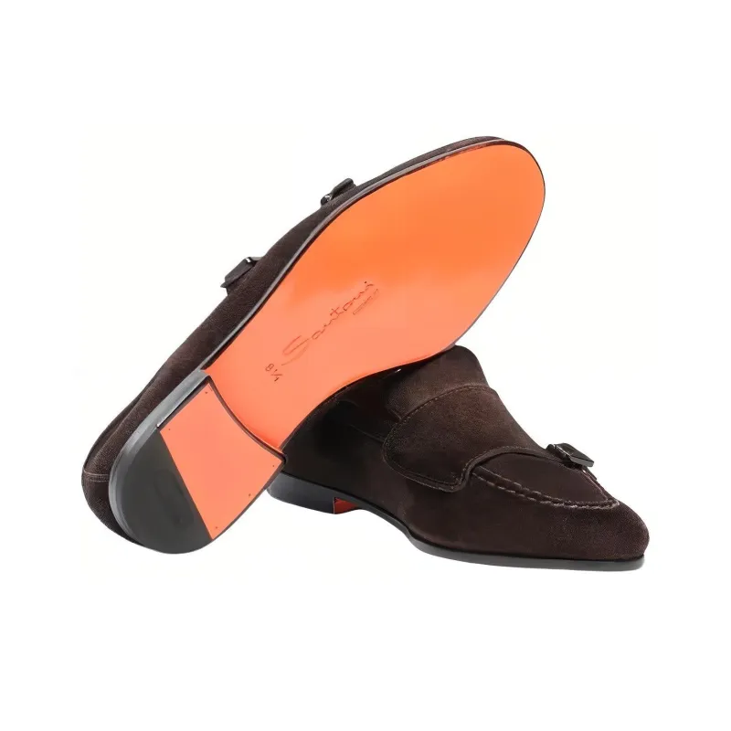 Santoni Double Buckle Loafers-4