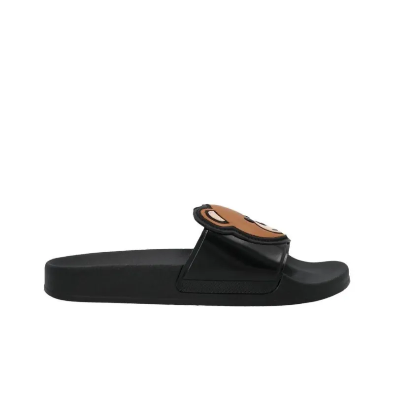 MOSCHINO Logo Debossed Slip On Sandals Women's-1