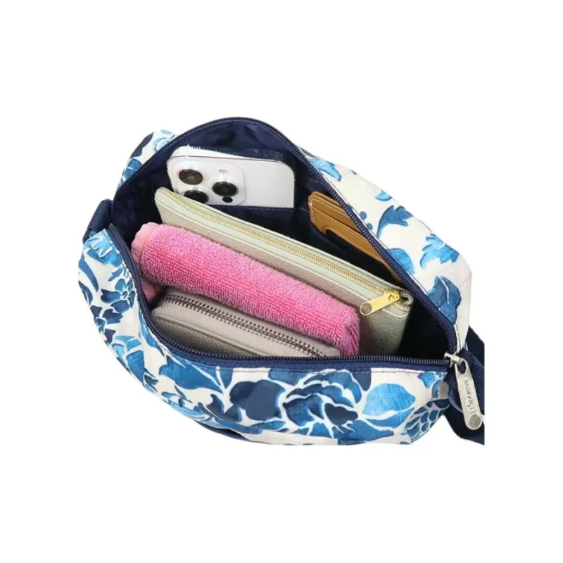 LeSportsac Polyester Shoulder Bag Crossbody Bag Mini Women's Blue & White-4