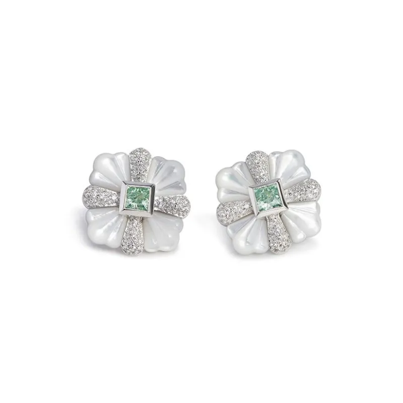 CARAT'S DIARY S925 Silver Stud Earrings Women's-0