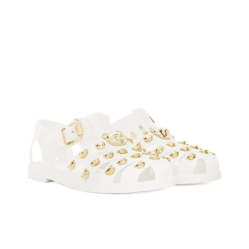 MOSCHINO Teddy Bear-studded Sandals-2