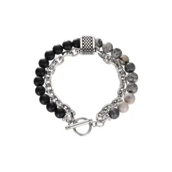 Strange Map Stone Bracelets Men's