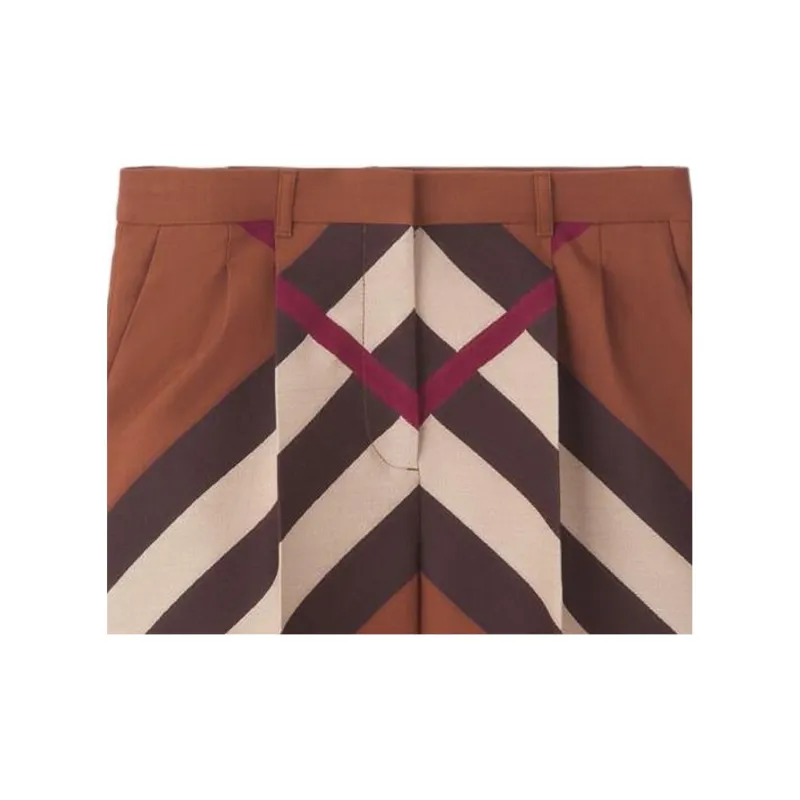 Burberry Casual Shorts Women's Light Brown-6
