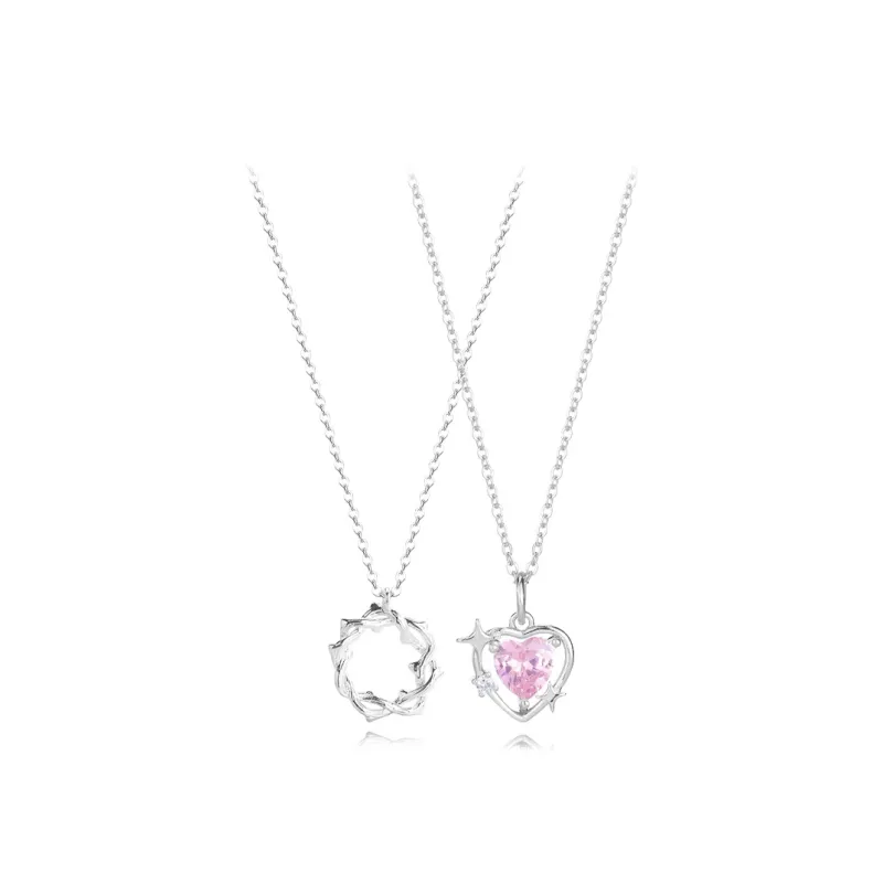Muyan Alloy Peach Galaxy Necklace Unisex-6