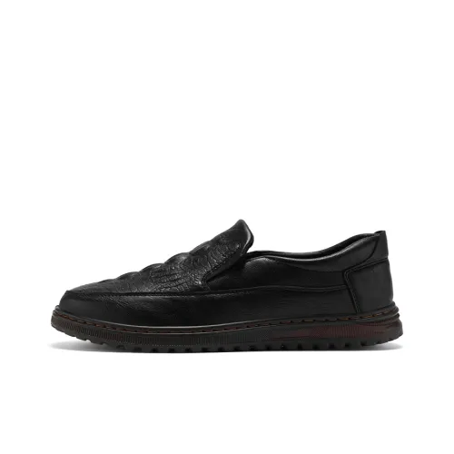 DOUBLE STAR 88 Lightweight Wear resistant And Non slip Low Top Casual Shoes Men's Black