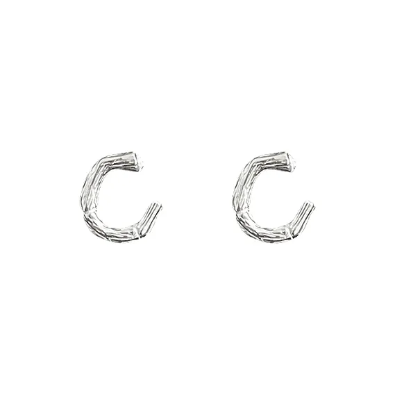 EAR PARTNER Copper Stud Earrings Unisex-2