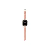 Ice Pink/Small Ox Horn Button － Ice Bamboo Vein Texture