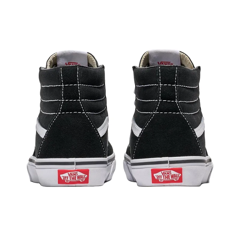 Vans Sk8 Hi Anti Slip Wear Resistant High Top Kids' Skateboarding Shoes Black Teenagers-2