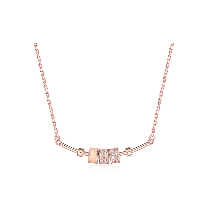 Luxury Beads 925 Sterling Silver Necklaces Women's-0