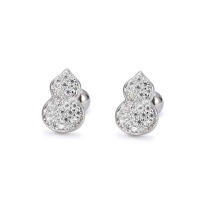 SHARK BABY S925 Silver Stud Earrings Women's-0