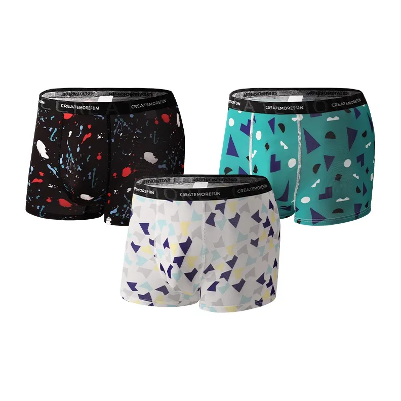 Qiao Ni Tong Underpants Men's 3 Pack-4