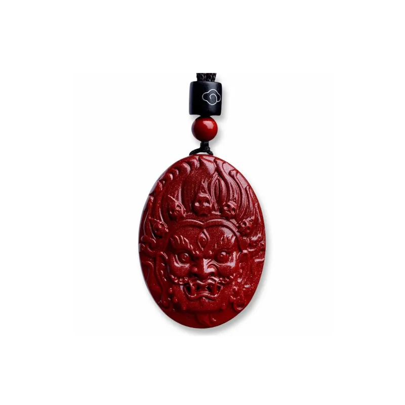 Sima Is Ethereal Reconstructed Cinnabar Pendants Unisex-0