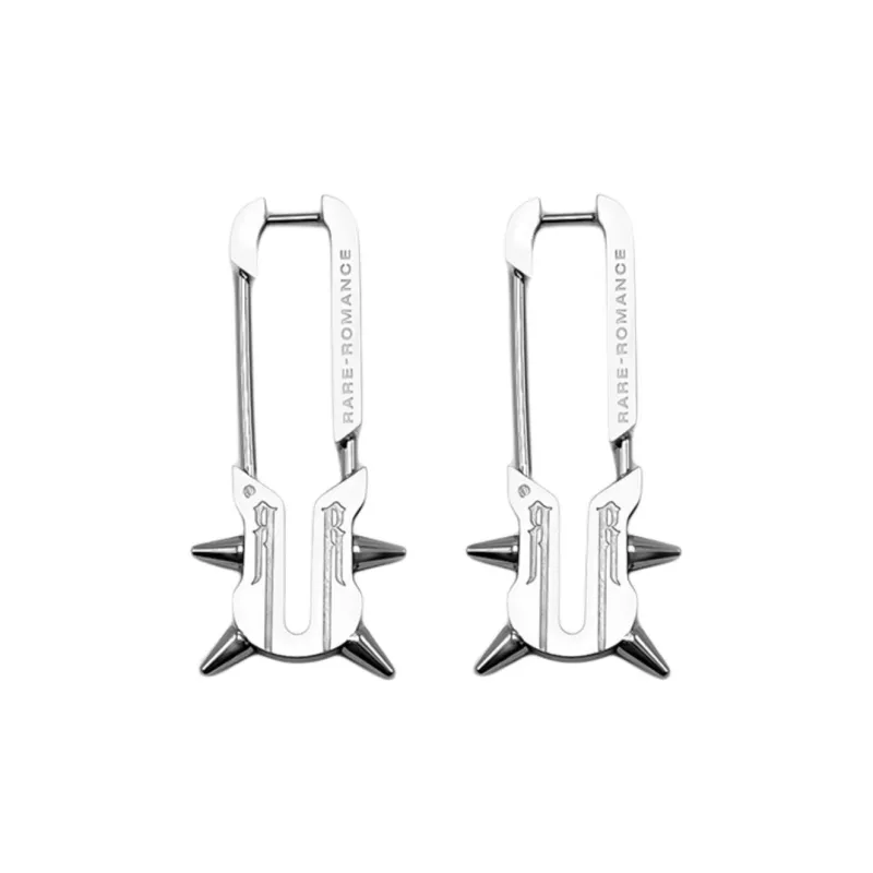 RRONV 925 Sterling Silver Earrings Men's-0