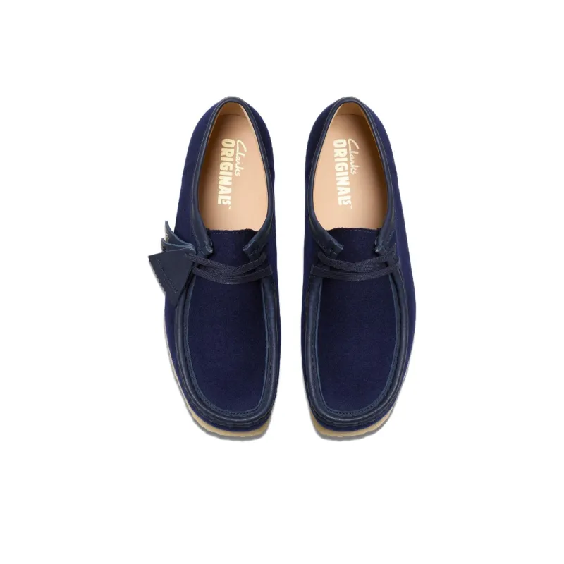 Clarks Wallabee Casual Shoes Men's Marine Blue-3
