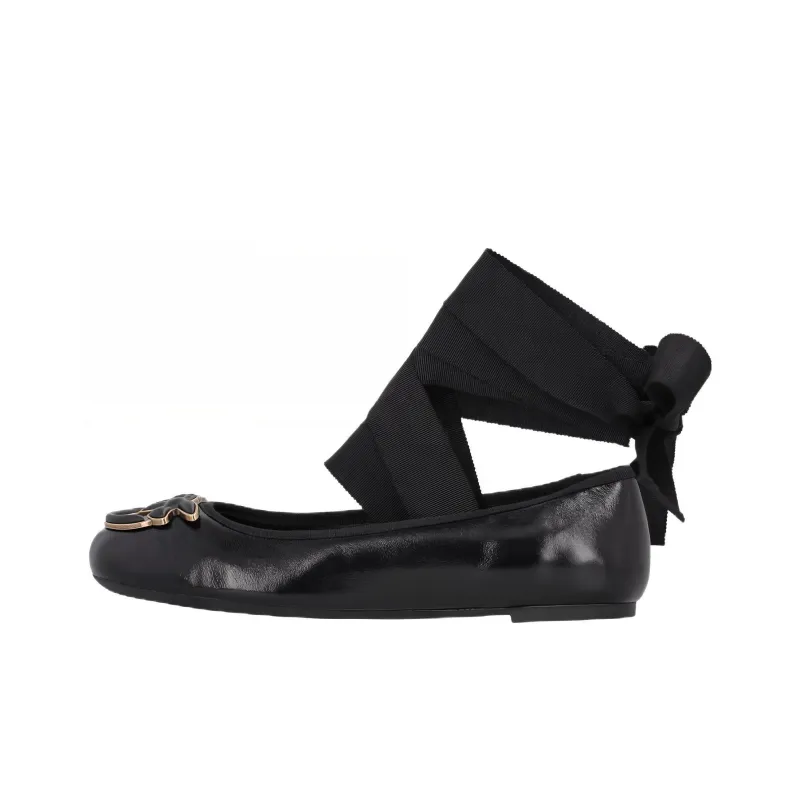 PINKO Love Birds Removable Ribbon Ballerinas Women's-0