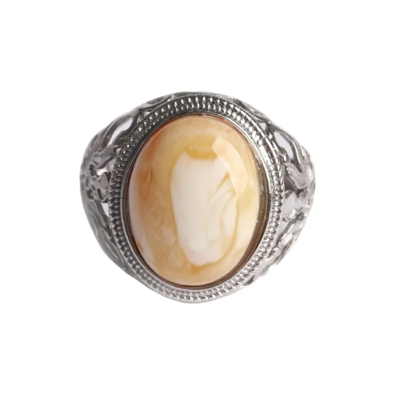 Ou Said Jewelry Amber Beeswax Rings Unisex-0