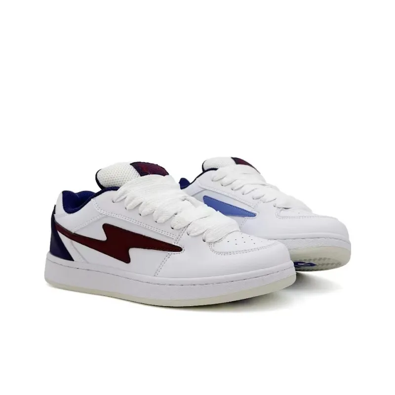 FANTASTIC XBOX Abrasion Resistant Low Top Skateboard Shoes Women's Yellow Blue-13