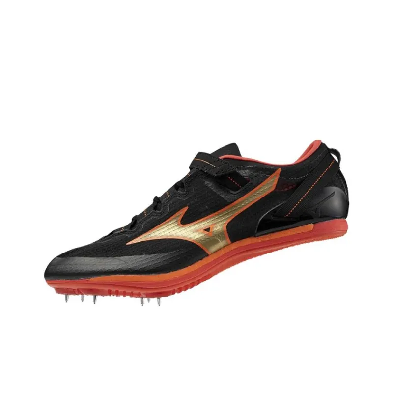 Mizuno Anti Slip Wear Resistant Low Top Training Shoes Unisex Black Gold-1