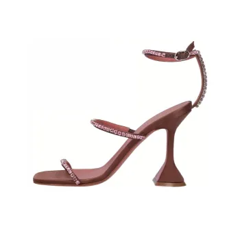AMINA MUADDI Gilda Crystal Embellished Sandals