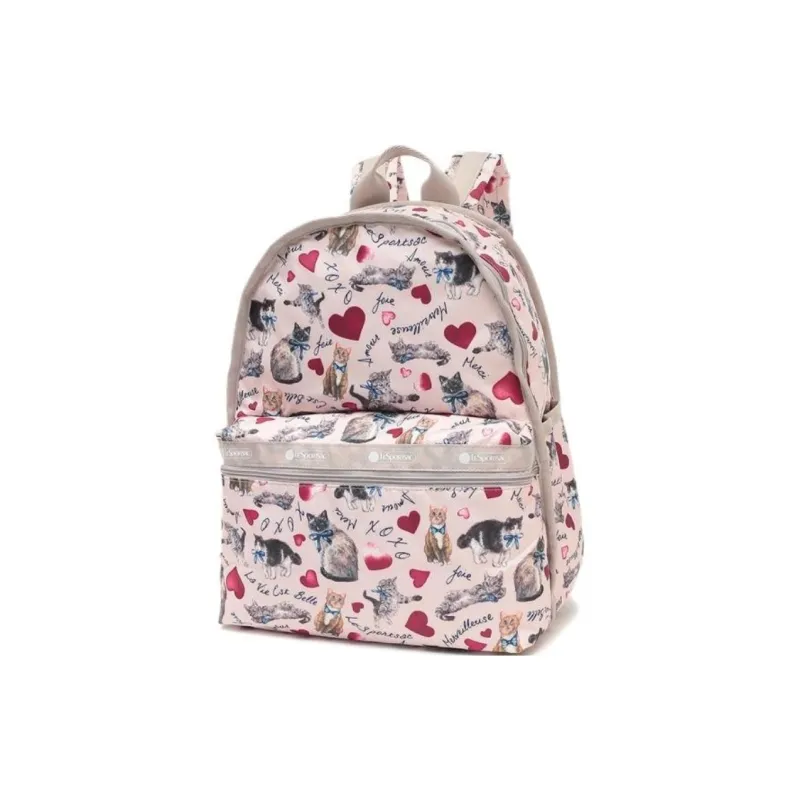 LeSportsac Polyester Backpack Women's Pink Multicolor-2
