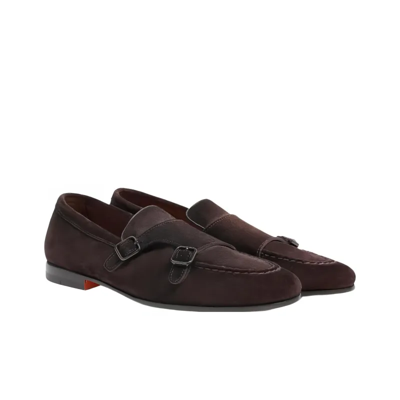 Santoni Double Buckle Loafers-2