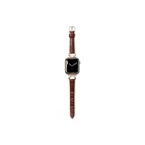 Burgundy/Small Ox Horn Button －Ice Bamboo Grain Texture