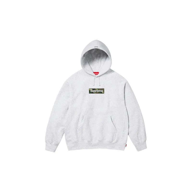 Supreme FW23 Fall/Winter Collection WEEK16 Box Logo Hooded Sweatshirt Unisex Gray-1
