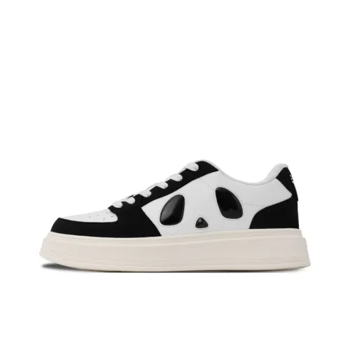 XSCG 'Panda' Panda 1.0 Wear-Resistant Slip-Resistant Lightweight Low-Top Skateboard Shoes Men's Black White