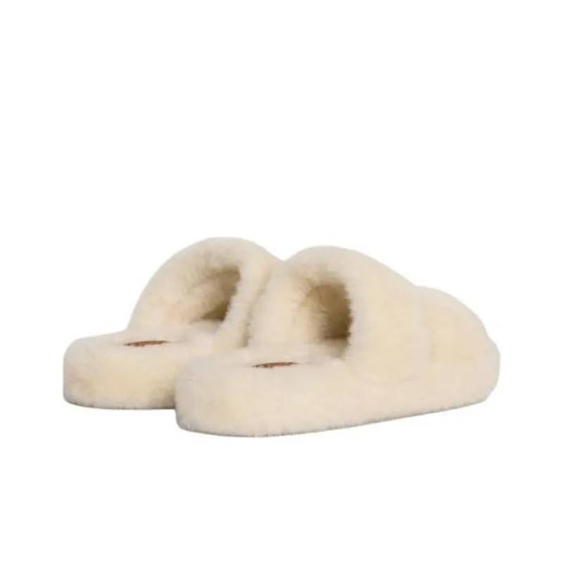 CELINE Slide Slippers Women's Beige-3