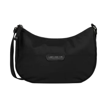 Lancaster Nylon Hobo Bag, Crossbody Bag, Shoulder Bag Women's Black