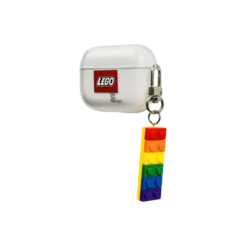 Sopi Compatibility With Apple AirPods 4/2/3/4th Generation/AirPods Pro/Pro 2 TPU LEGO Pendant Headphone Cases-2