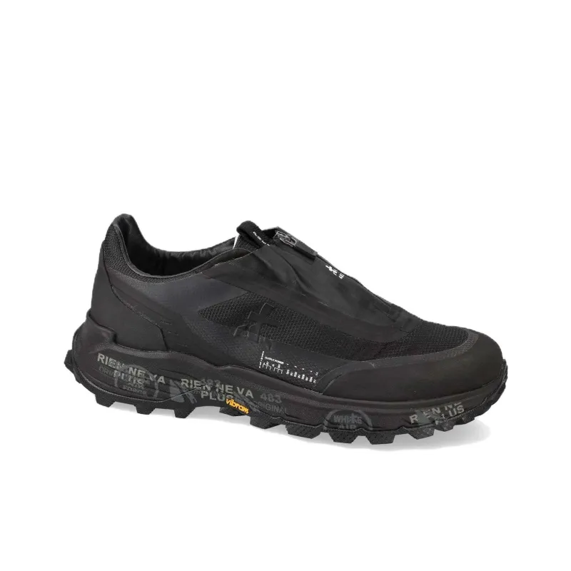 PREMIATA Sciliar Low-Top Casual Shoes Men's Black-2