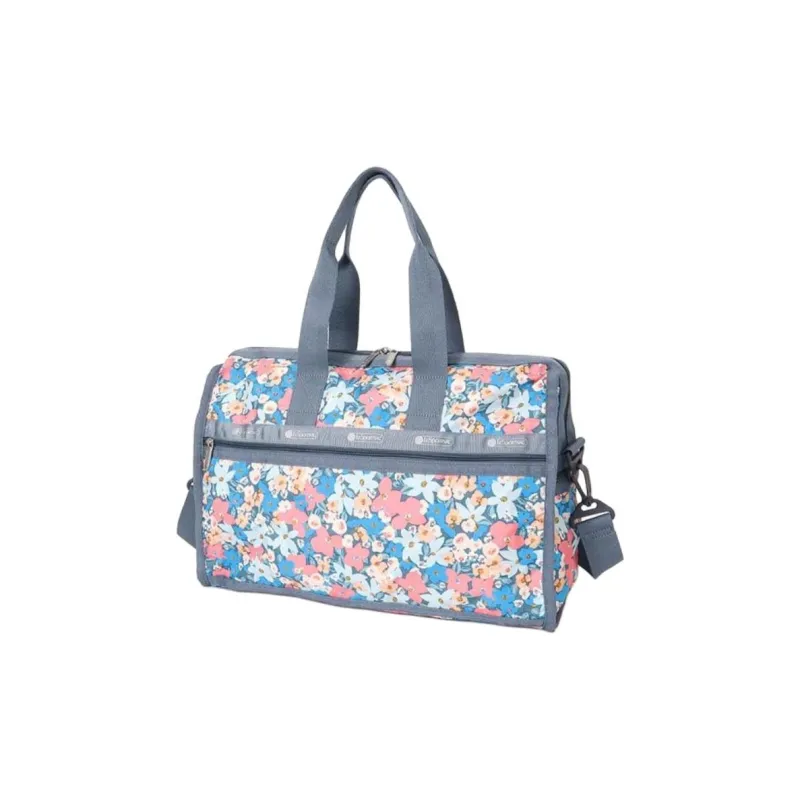 LeSportsac Nylon Boston Bag Shoulder Bag Crossbody Bag Handbag Women's Blue & Multicolor-1