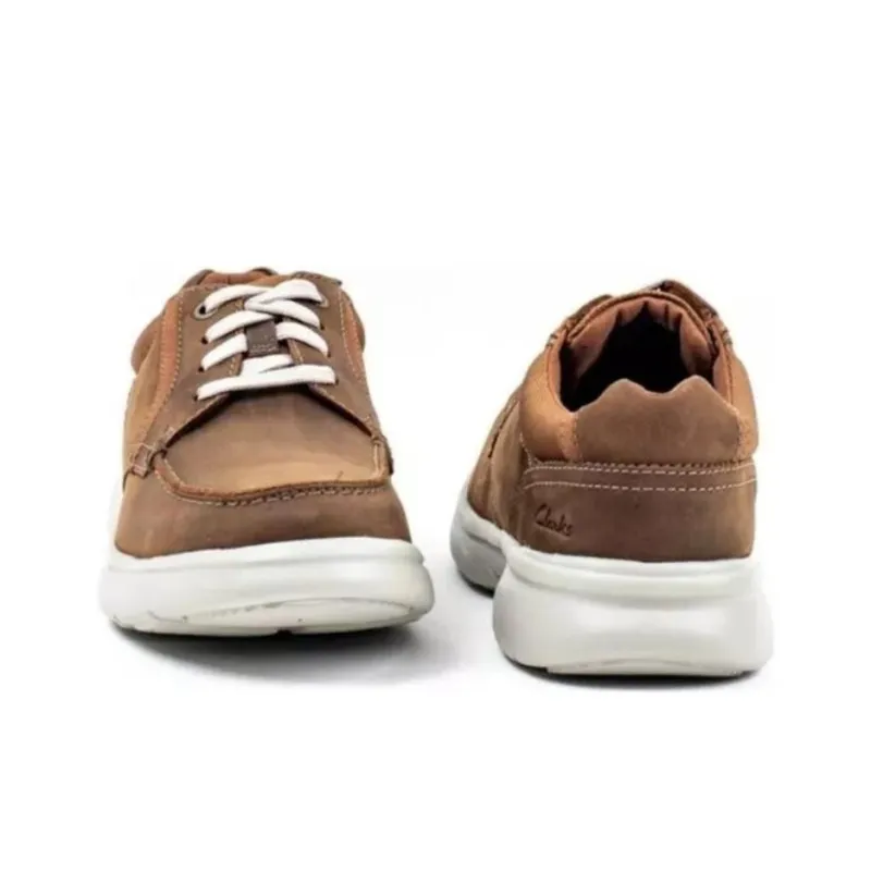 Clarks Bradley Vibe Low-Top Casual Shoes Men's Tan-2