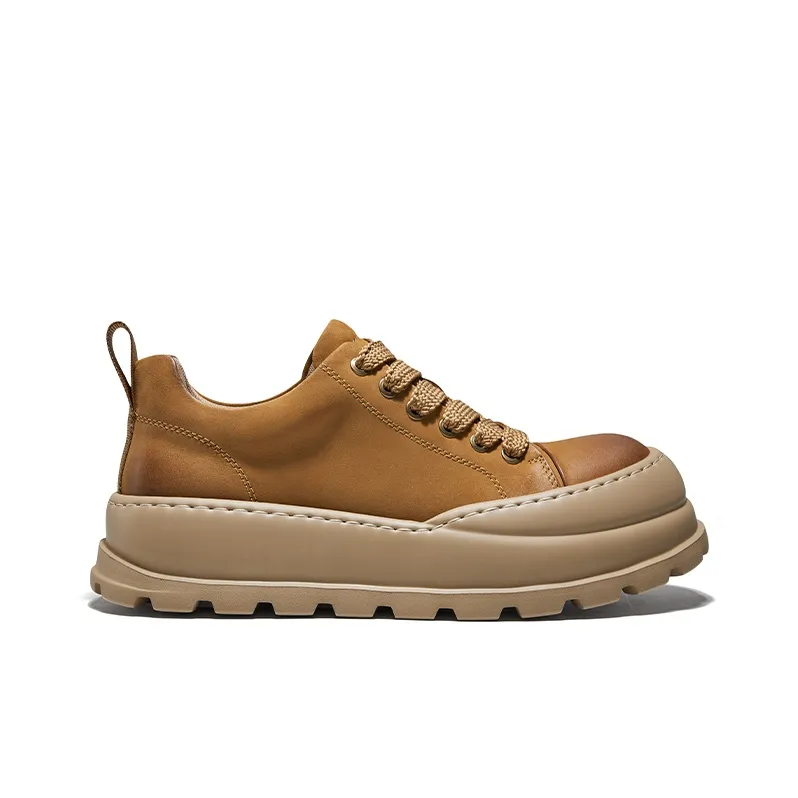 Hautton Jeans Low Top Casual Shoes Men's Earth Yellow-1