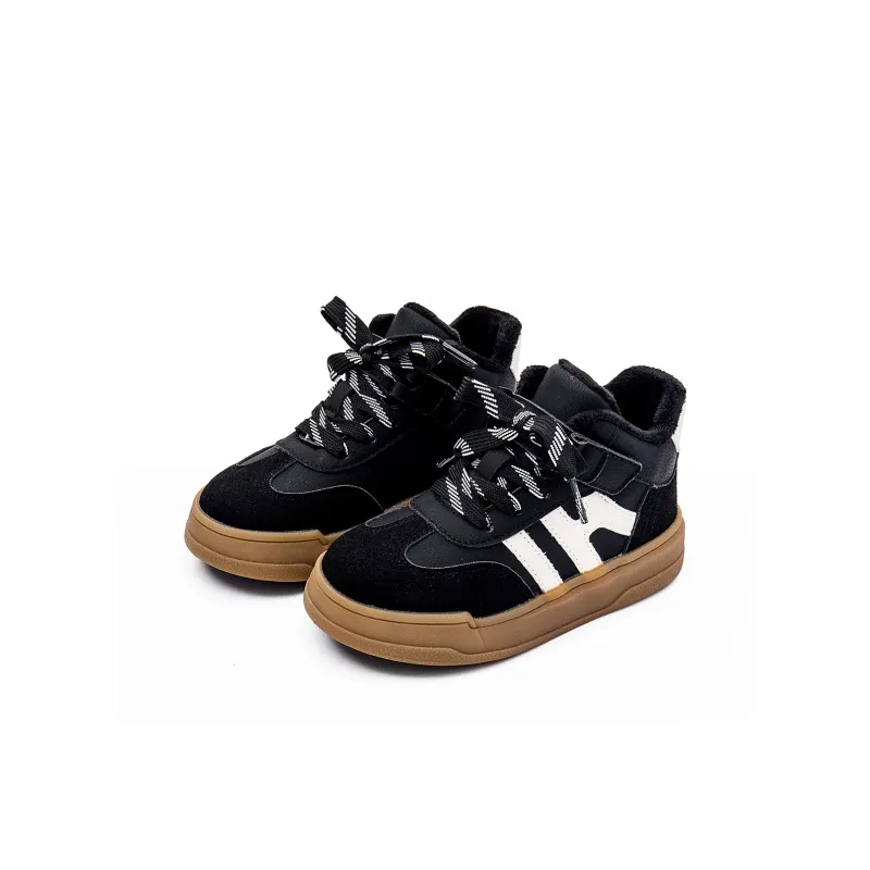 ASK Slip Resistant Thermal Support Mid Top Kids' Skateboarding Shoes Black Kids'-2